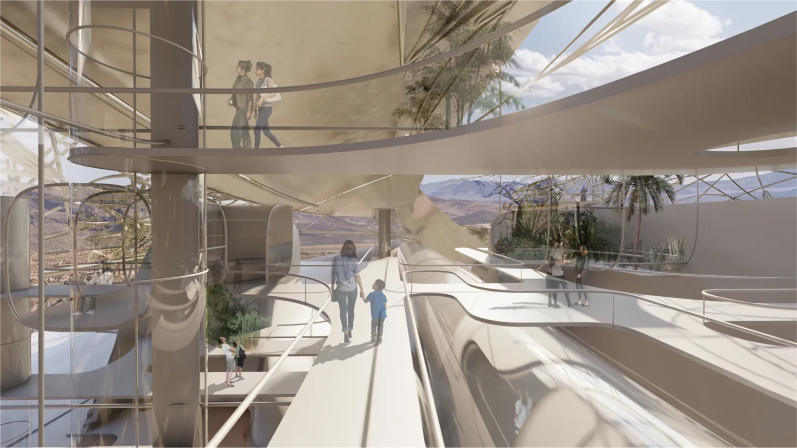 Hyperloop desert campus - overview