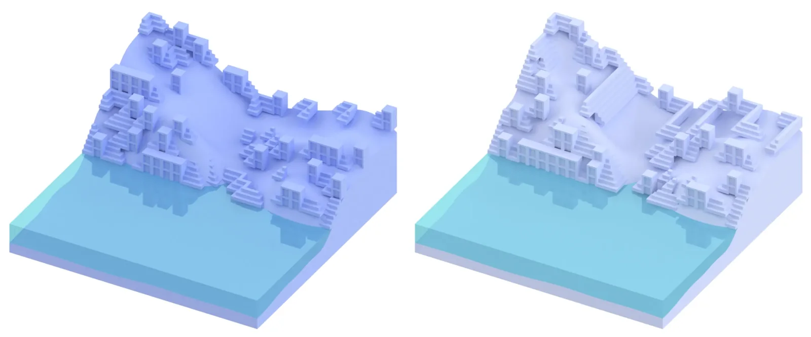 WFCity Land modular terrain coverage progression step 2