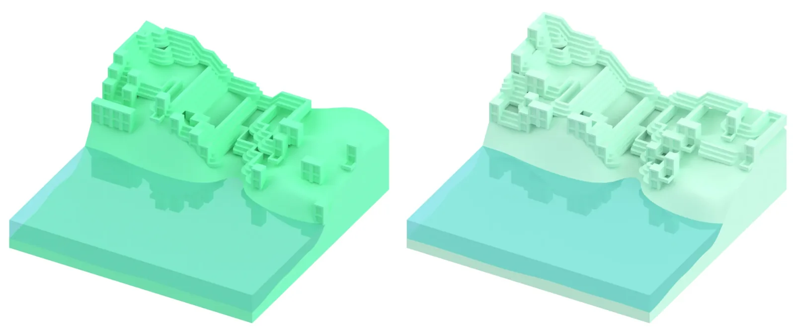 WFCity Land modular terrain coverage progression step 4