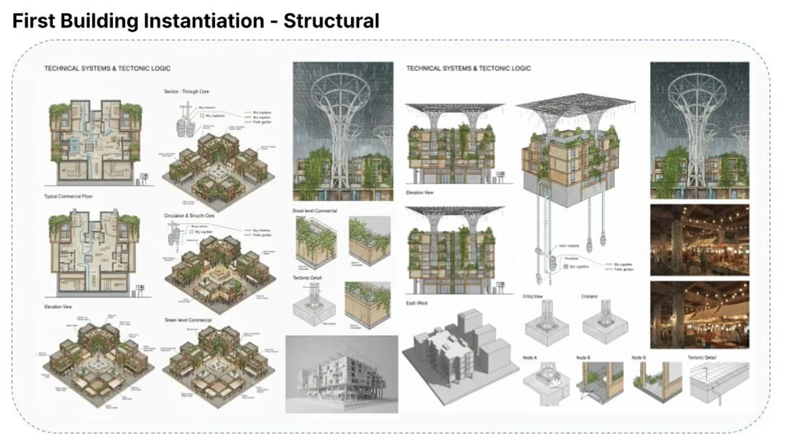Building structural systems and tectonic logic
