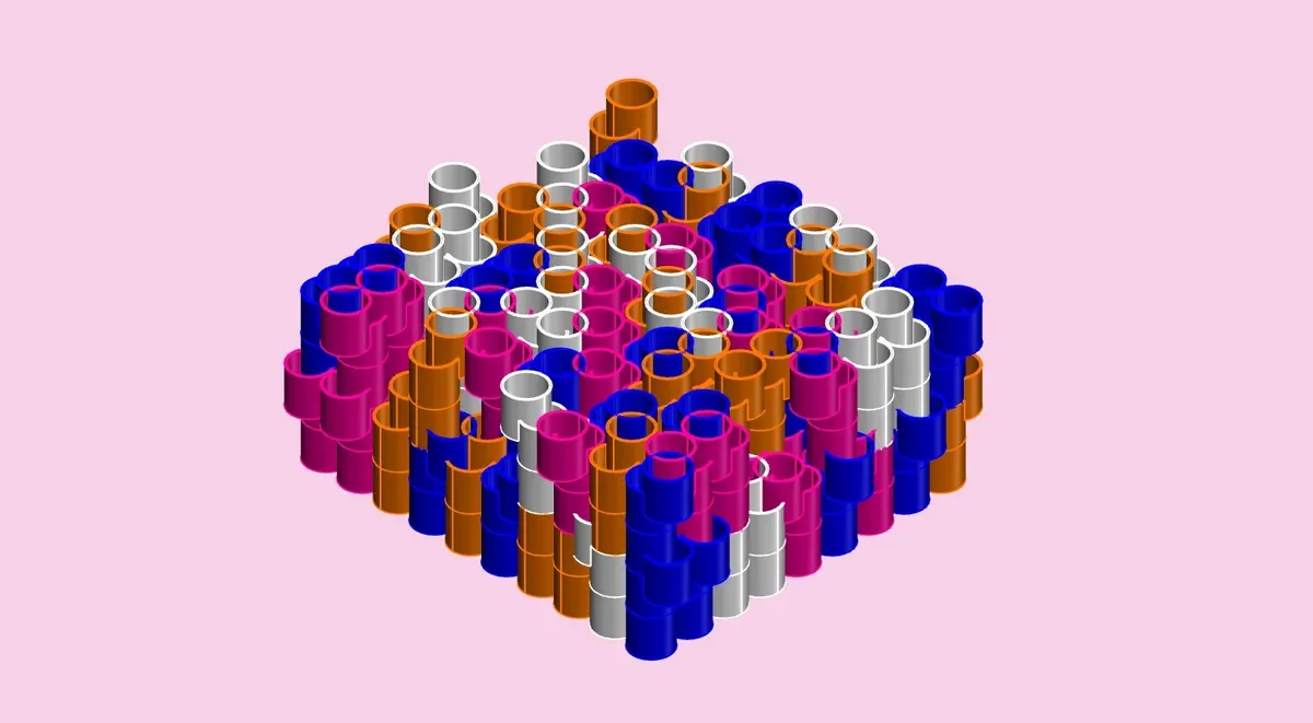 Adjacency rules for cylindrical module connections