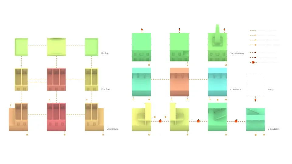 Geomorphing Terrascape diagram - design exploration