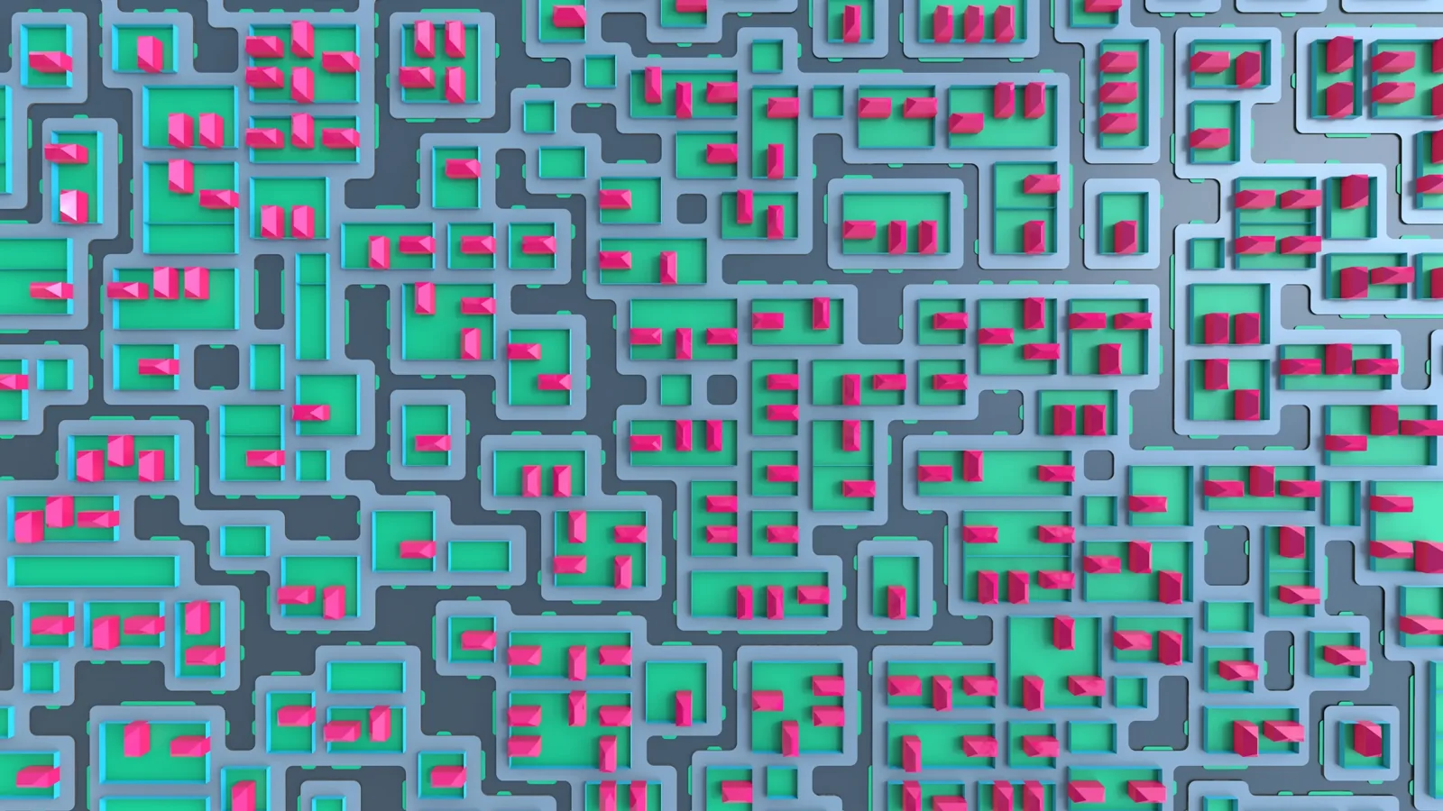 Simple Village - aerial view