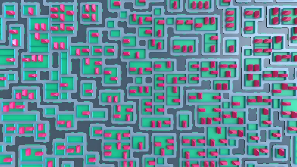Simple Village - aerial view
