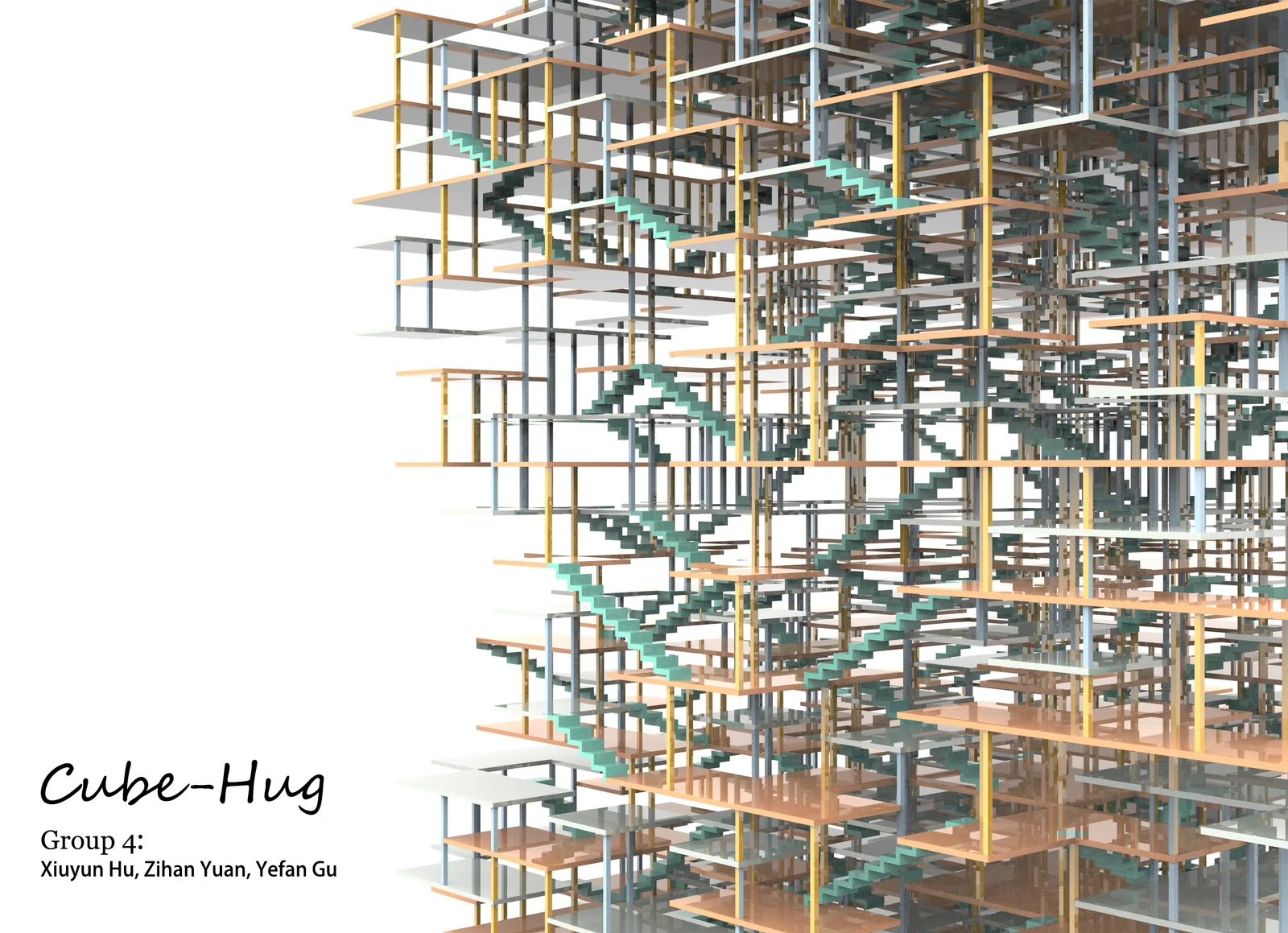 Cube-Hug. Original presentation showing the kit and a detailed view of the assembly.
