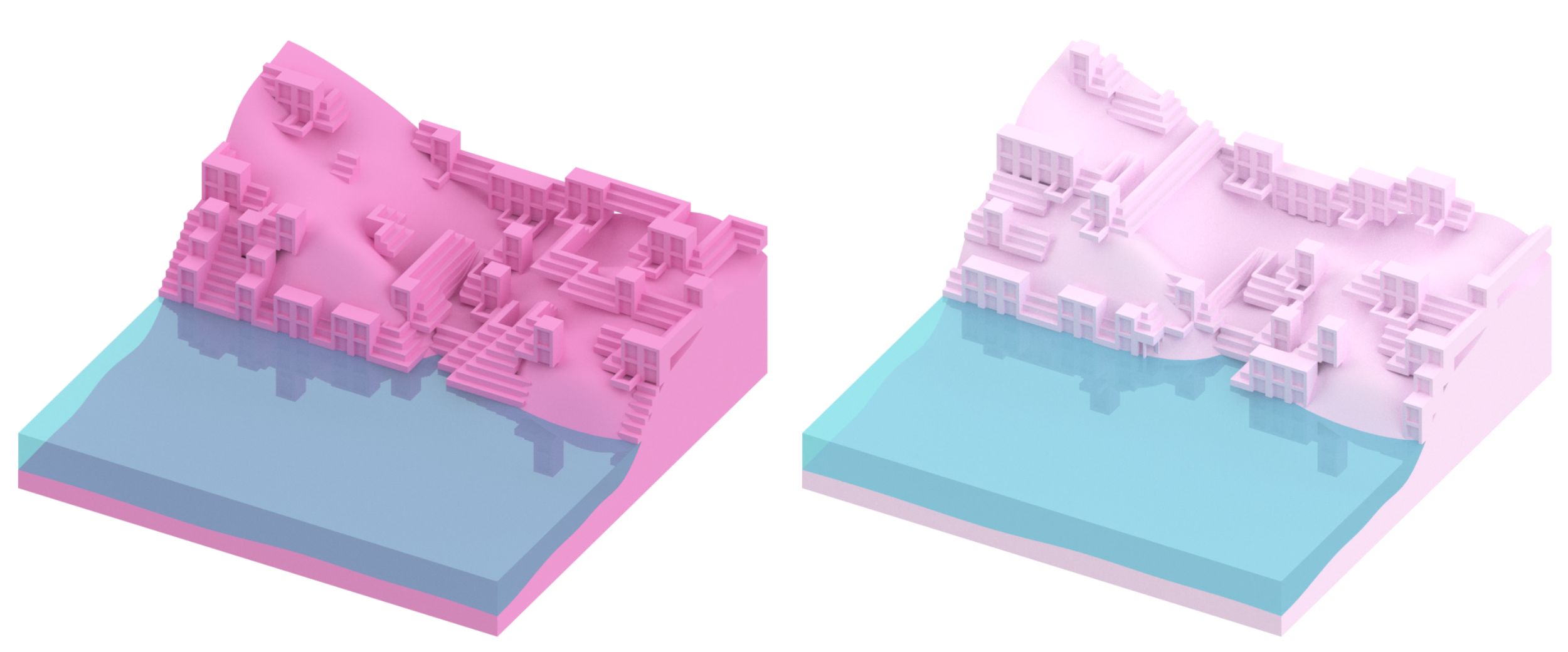 WFCity Land modular terrain coverage progression step 3