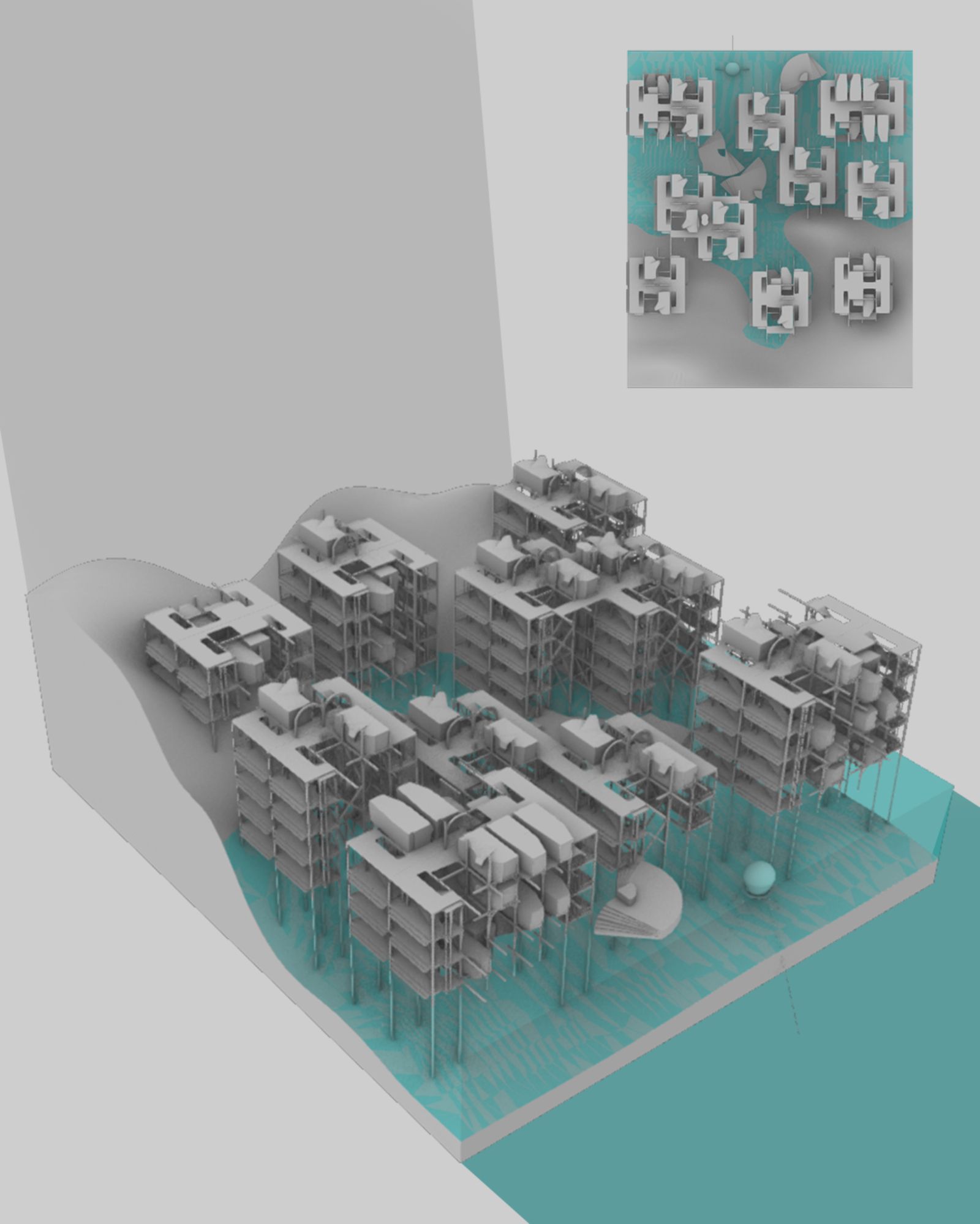 WFCity Coast structural assembly on water