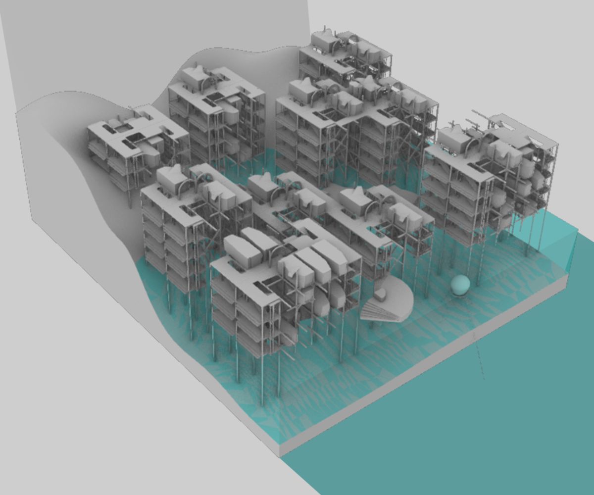 WFCity Coast structural assembly on water