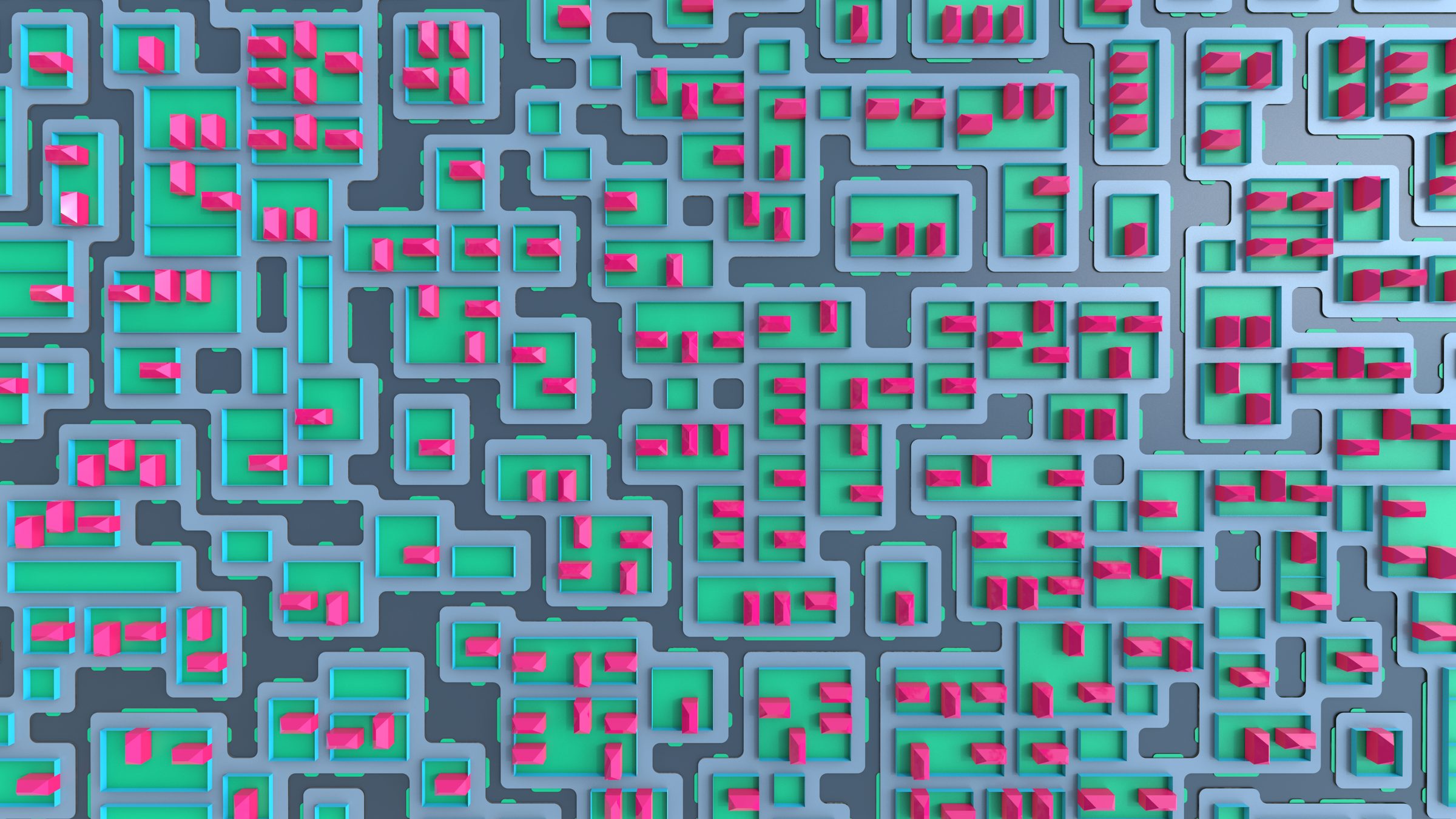 Simple Village - aerial view