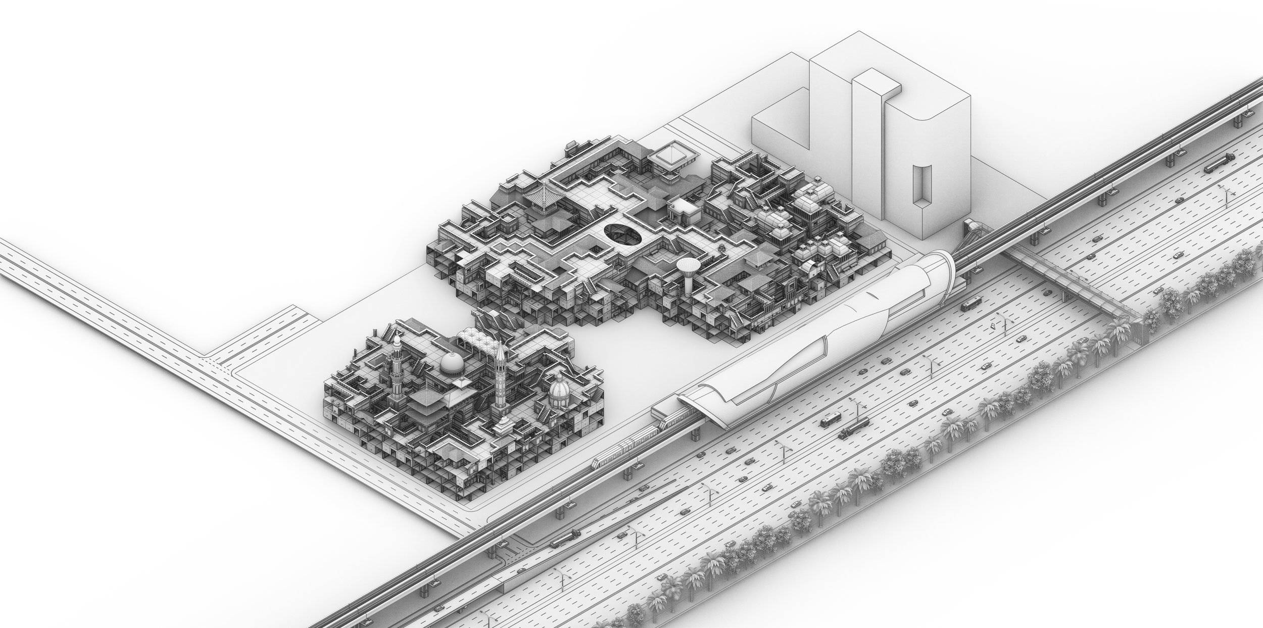 City growth - further expansion along infrastructure