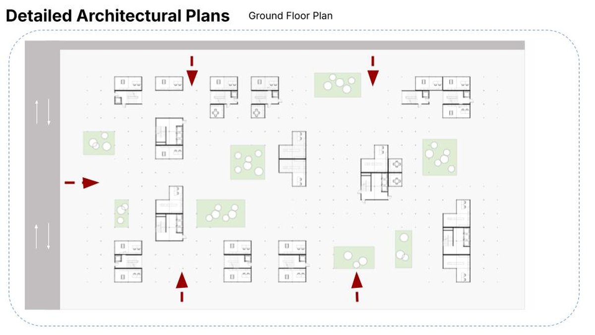 Detailed ground floor plan