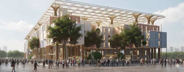 Render of the canopy structure